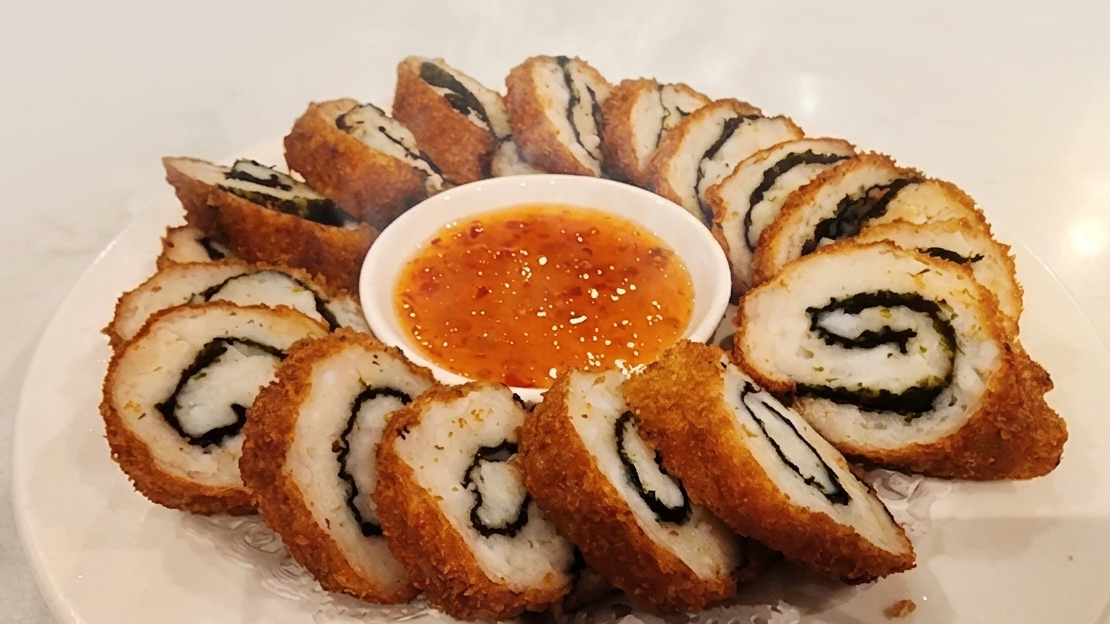 紫菜墨魚餅